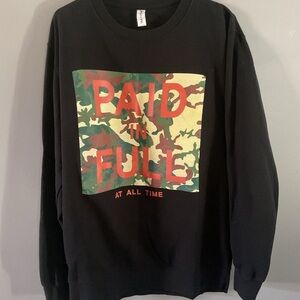 Black Graphic Sweater